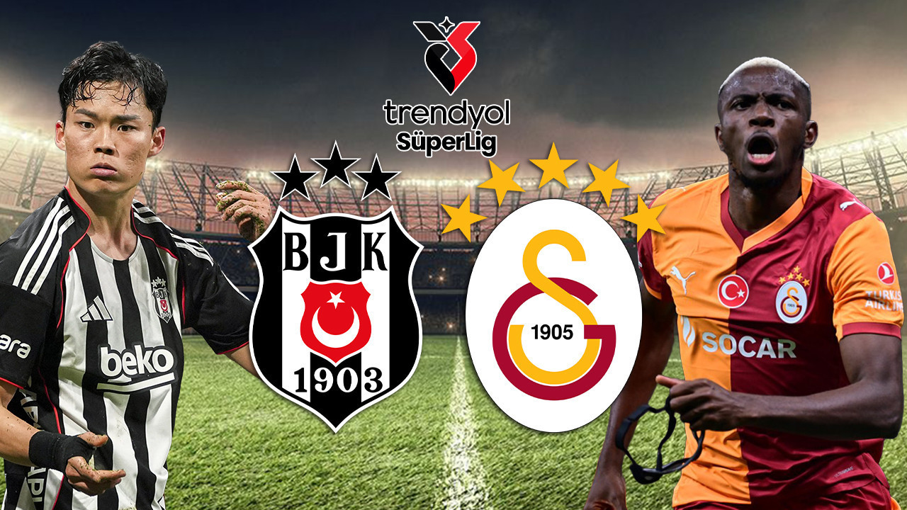 Beşiktaş-Galatasaray maçının ilk 11'leri belli oldu