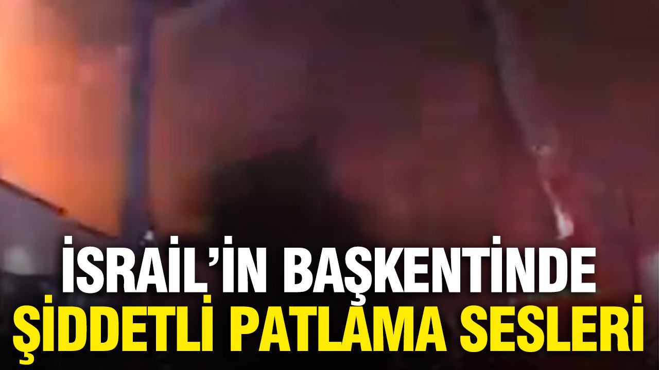 Tel Aviv'de şiddetli patlama sesleri