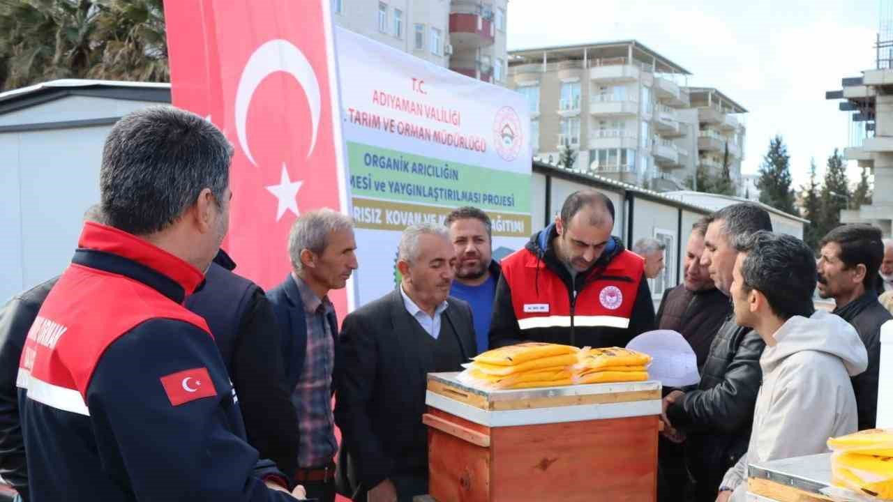 Arıcılara organik arısız 494 kovan dağıtıldı