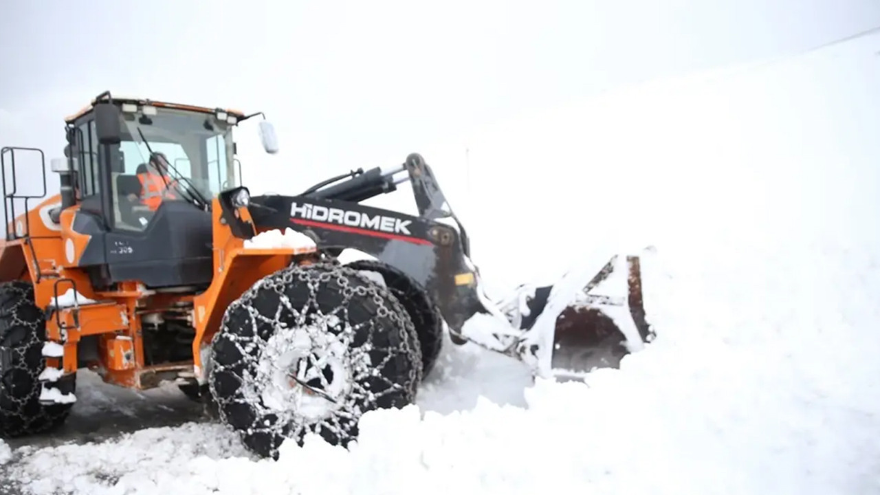 Ordu'da karla mücadele çalışmaları sürüyor
