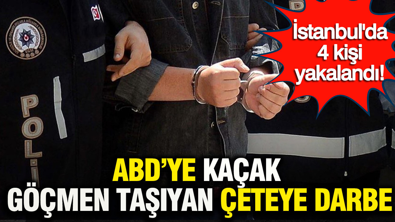 ABD'ye kaçak göçmen taşıyan çeteye darbe: İstanbul'da 4 kişi yakalandı