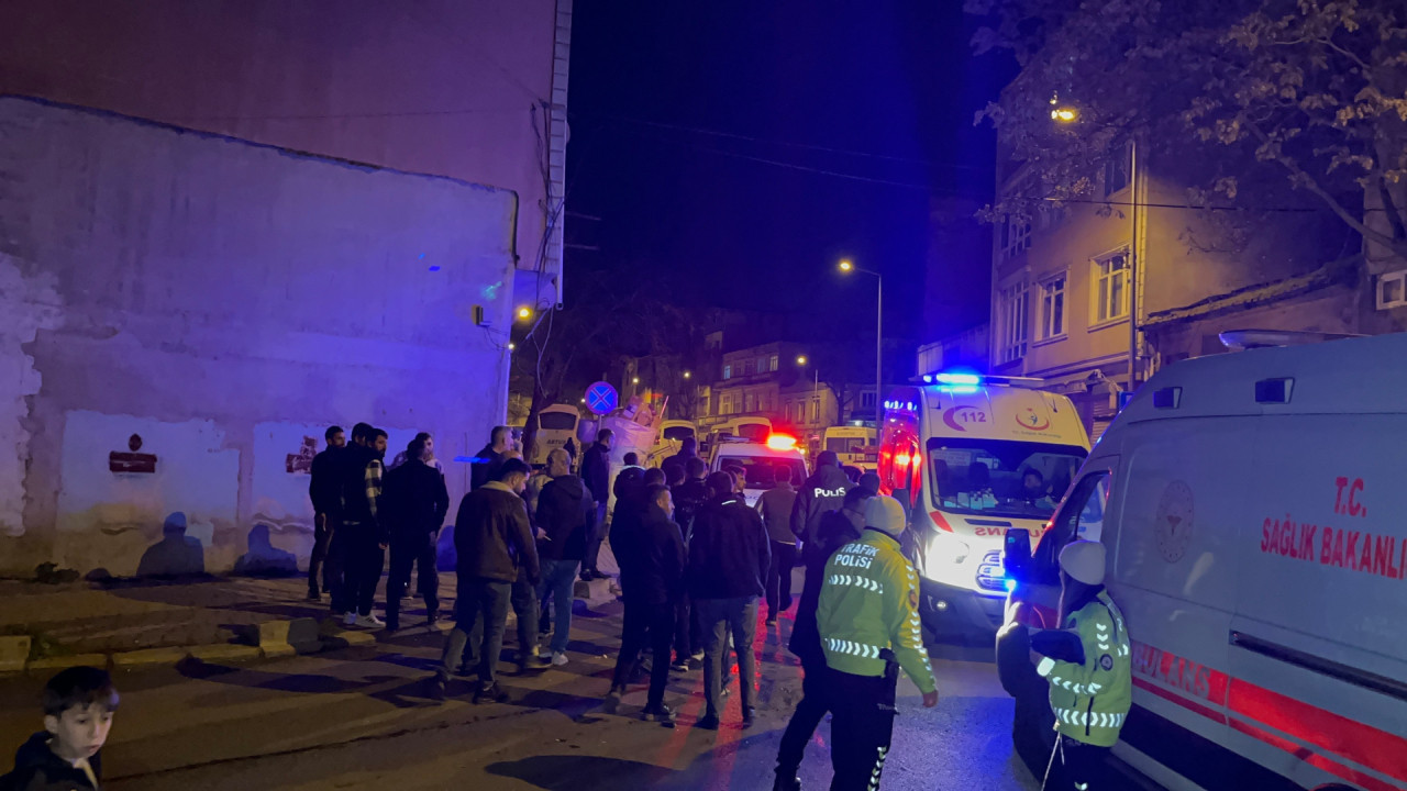 Çorlu'da korkutan kaza: 2 yaralı