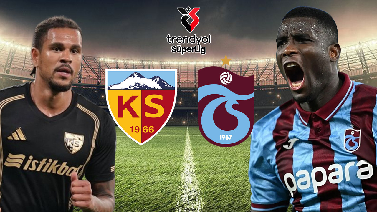 Kayserispor-Trabzonspor maçının ilk 11’leri belli oldu