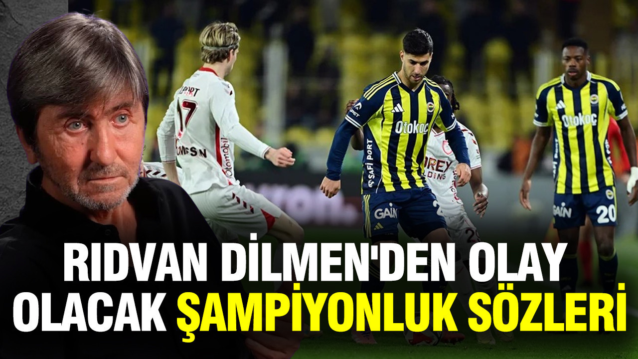 Rıdvan Dilmen'den olay olacak şampiyonluk sözleri: Fenerbahçe mi, Galatasaray mı?