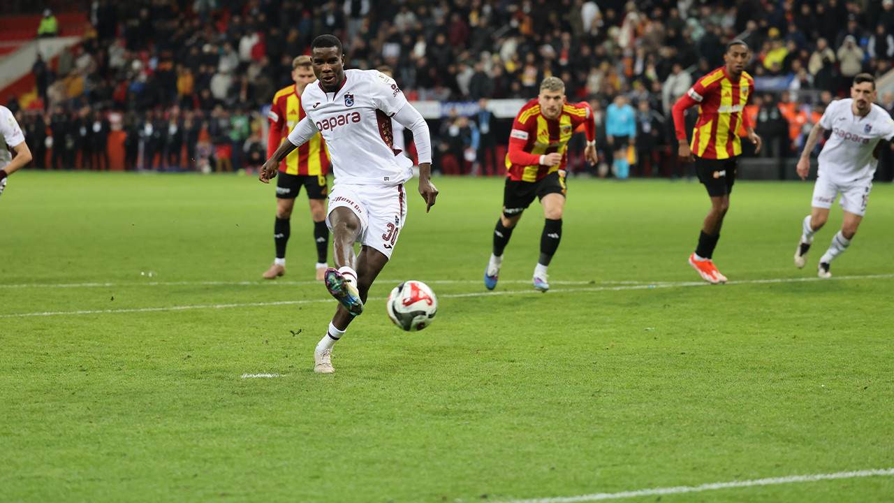 Trabzonspor Kayserispor'u 3 golle yenerek üçte üç yaptı