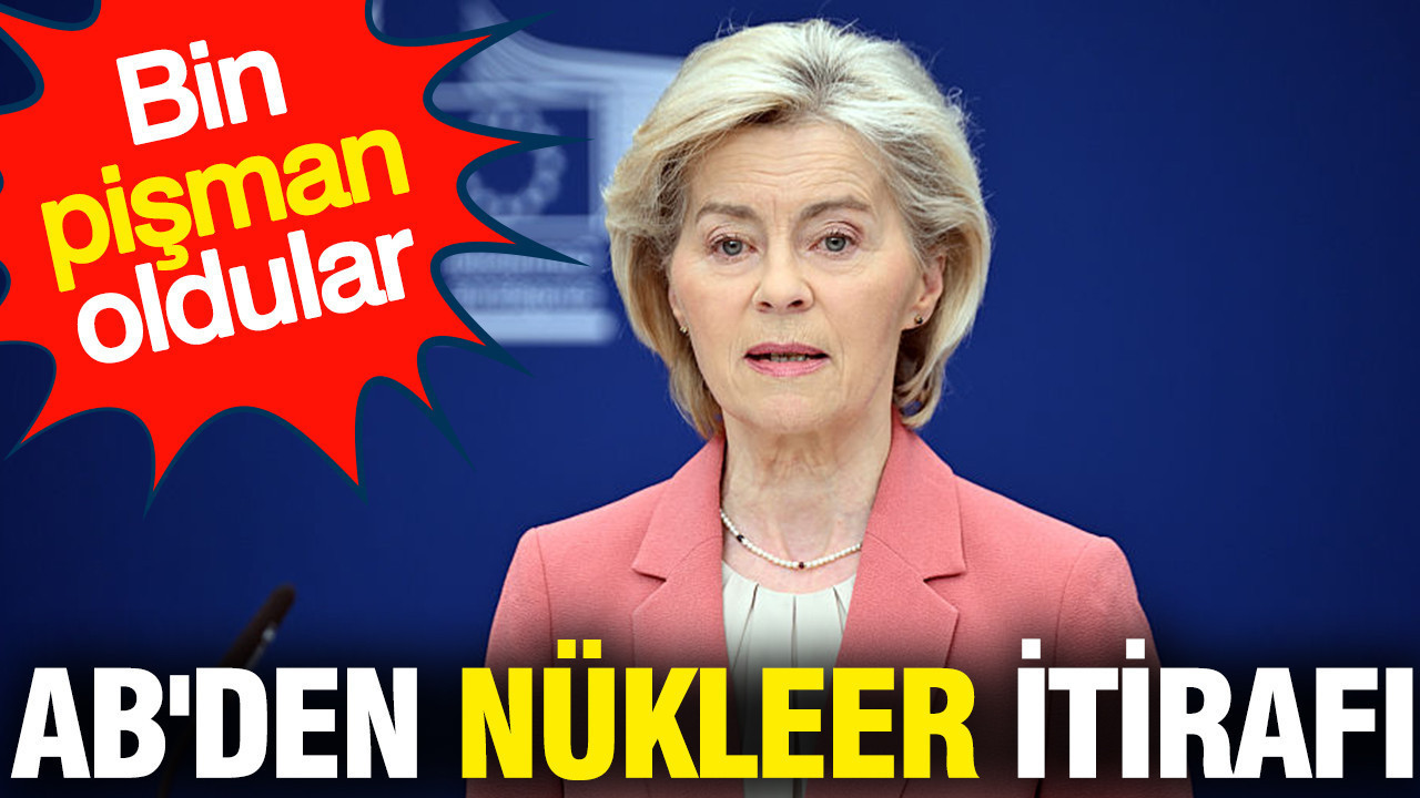 AB'den nükleer itirafı: Bin pişman oldular