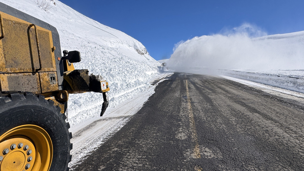 Ardahan-Şavşat kara yoluna düşen çığ temizlendi