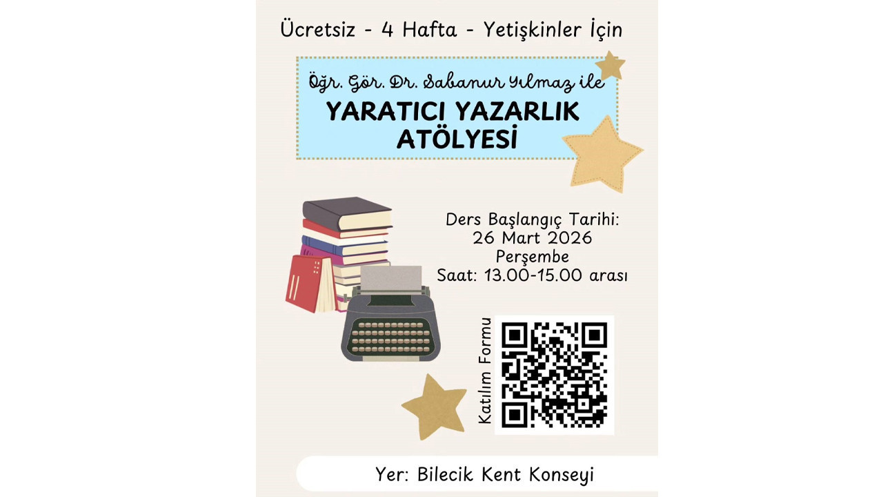 Bilecik Kent Konseyi Yaratıcı Yazarlık Atölyesi başlıyor