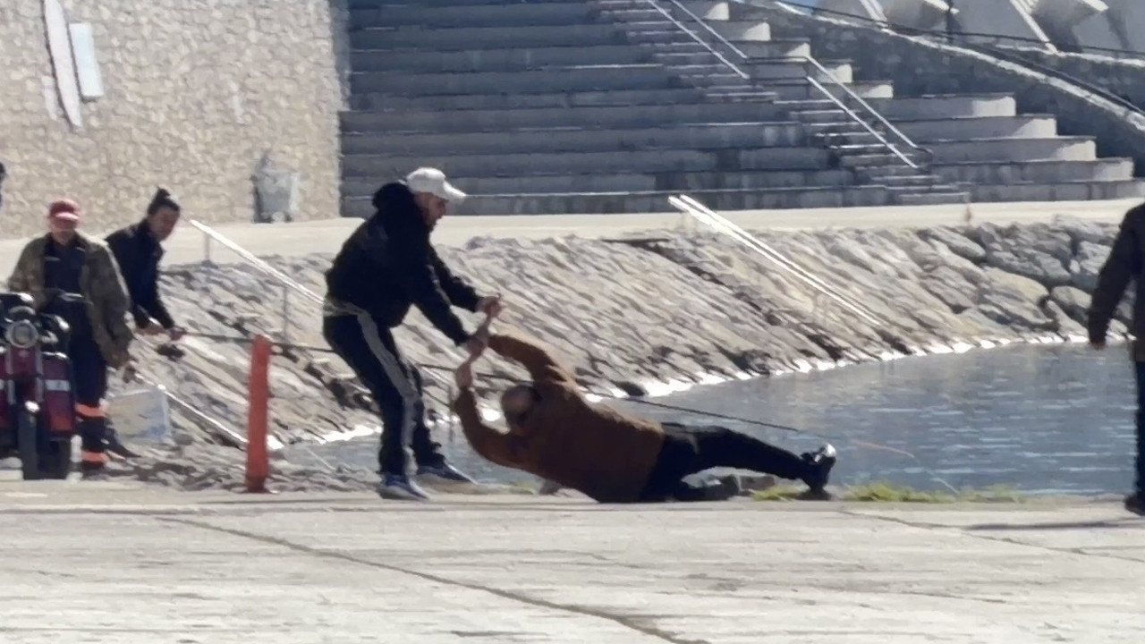 Bu da selam kavgası karakolda bitti: Limanda sopa ve tekmeler havada uçuştu