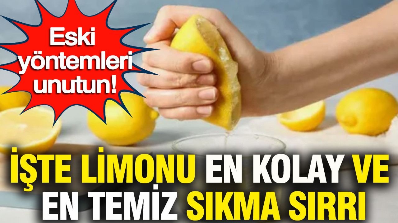 Yıllardır boşa zahmet çekiyormuşuz: Limonu kesmeden sıkmanın en kolay yolu bu