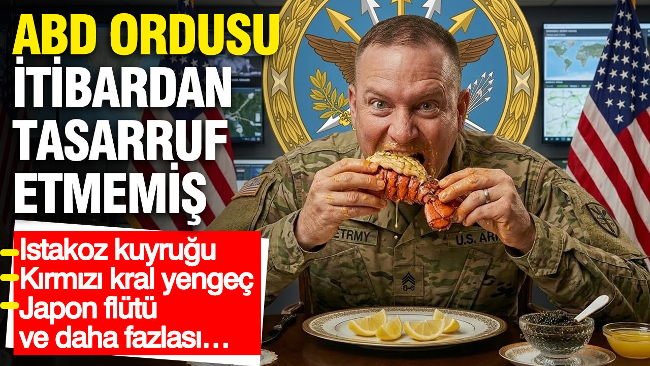 ABD ordusu itibardan tasarruf etmemiş: Istakoz kuyruğu, kırmızı kral yengeç, Japon flütü ve daha fazlası…
