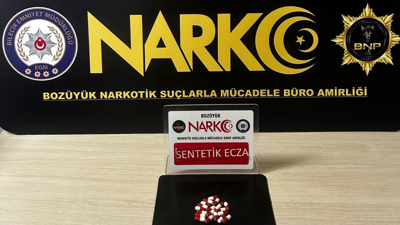 Bozüyük'te sentetik ecza maddesi ele geçirildi