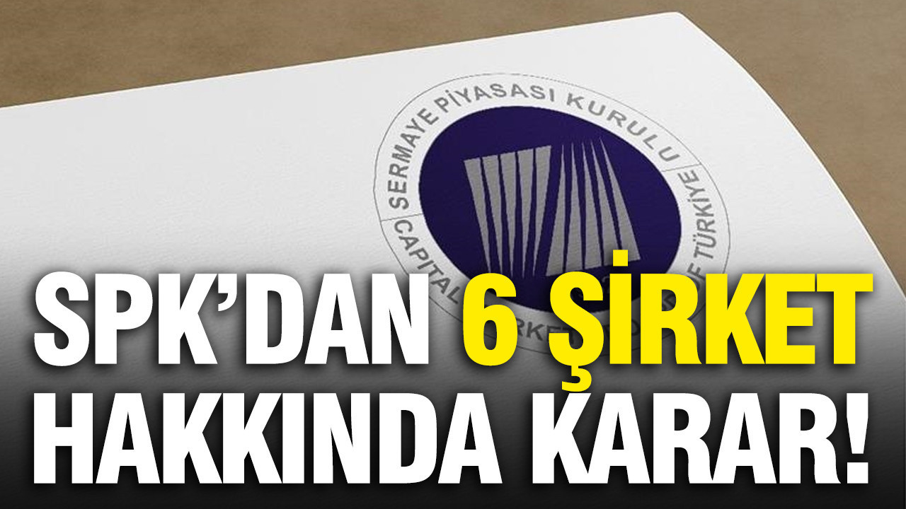 SPK 6 şirketin borçlanma aracı ihracına onay verdi