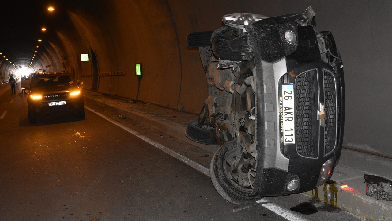 Tünelde zincirleme kaza: Facianın eşiğinden dönüldü