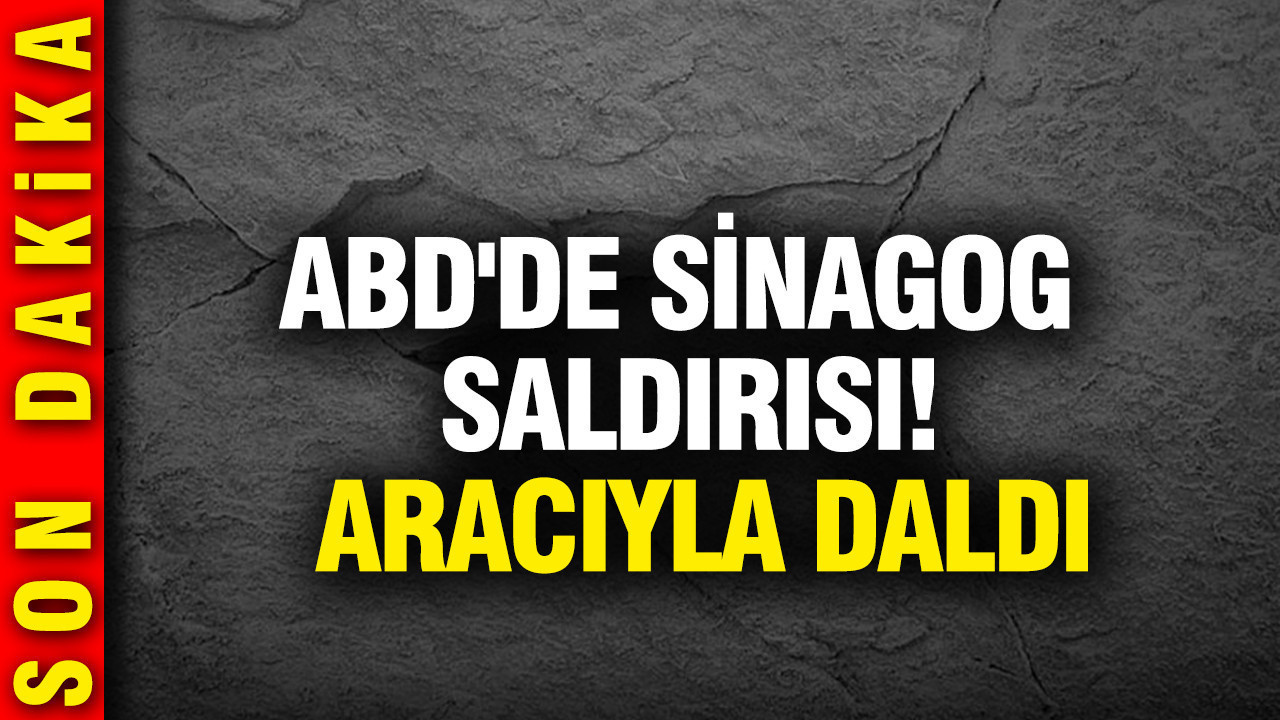 ABD'de sinagog saldırısı: Aracıyla daldı