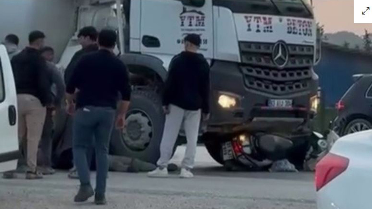 Beton mikseriyle çarpışan motosikletin sürücüsü yaralandı