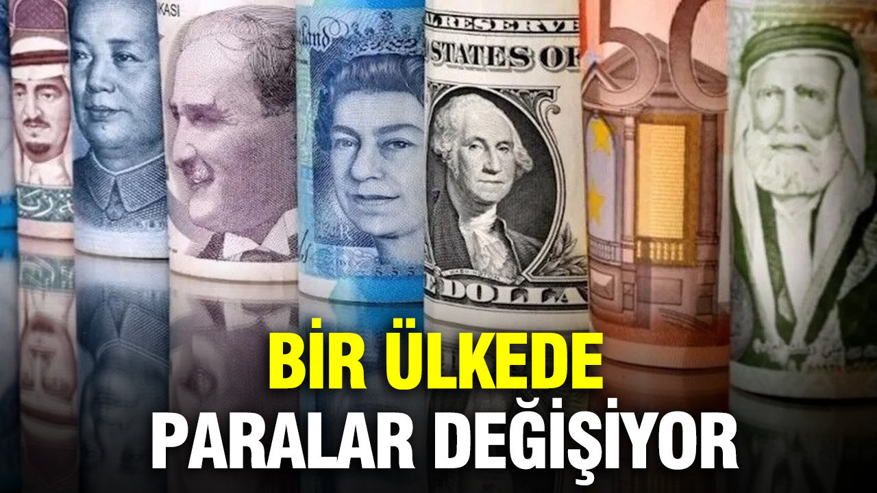 Bir ülkede paralar değişiyor