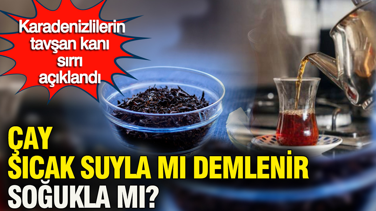 Çay sıcak suyla mı demlenir soğukla mı: Karadenizlilerin asla paylaşmadığı tavşan kanı sırrı açıklandı