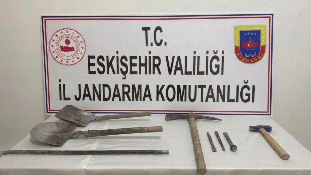 Eskişehir’de kaçak kazıya suçüstü