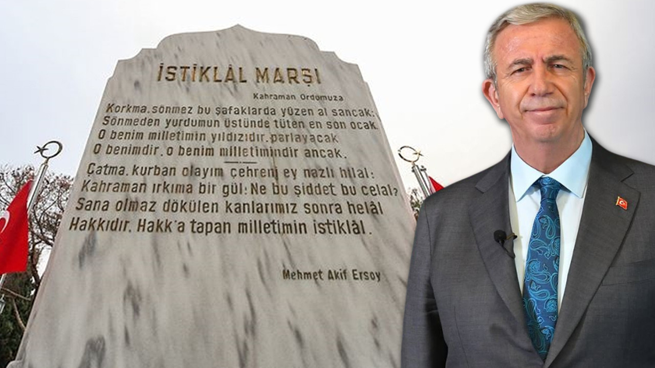 İstiklal Marşı'nın kabul yıldönümünde Mansur Yavaş'tan paylaşım