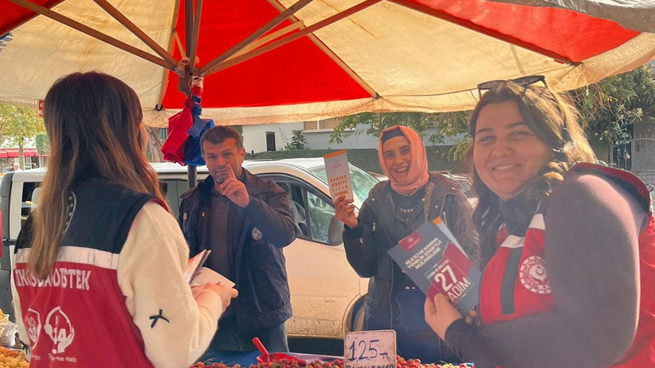 Kadına yönelik şiddetle mücadele için bilgilendirme çalışması