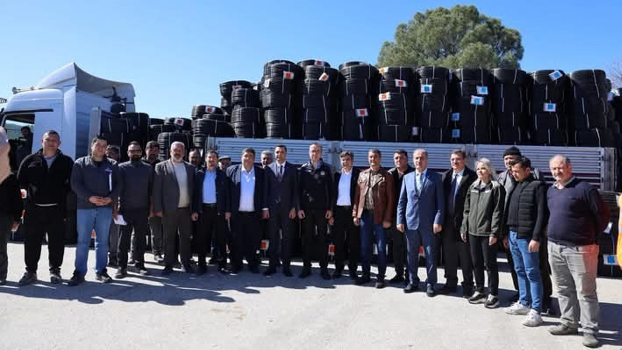 Söğüt'te çiftçilere damlama sulama desteği