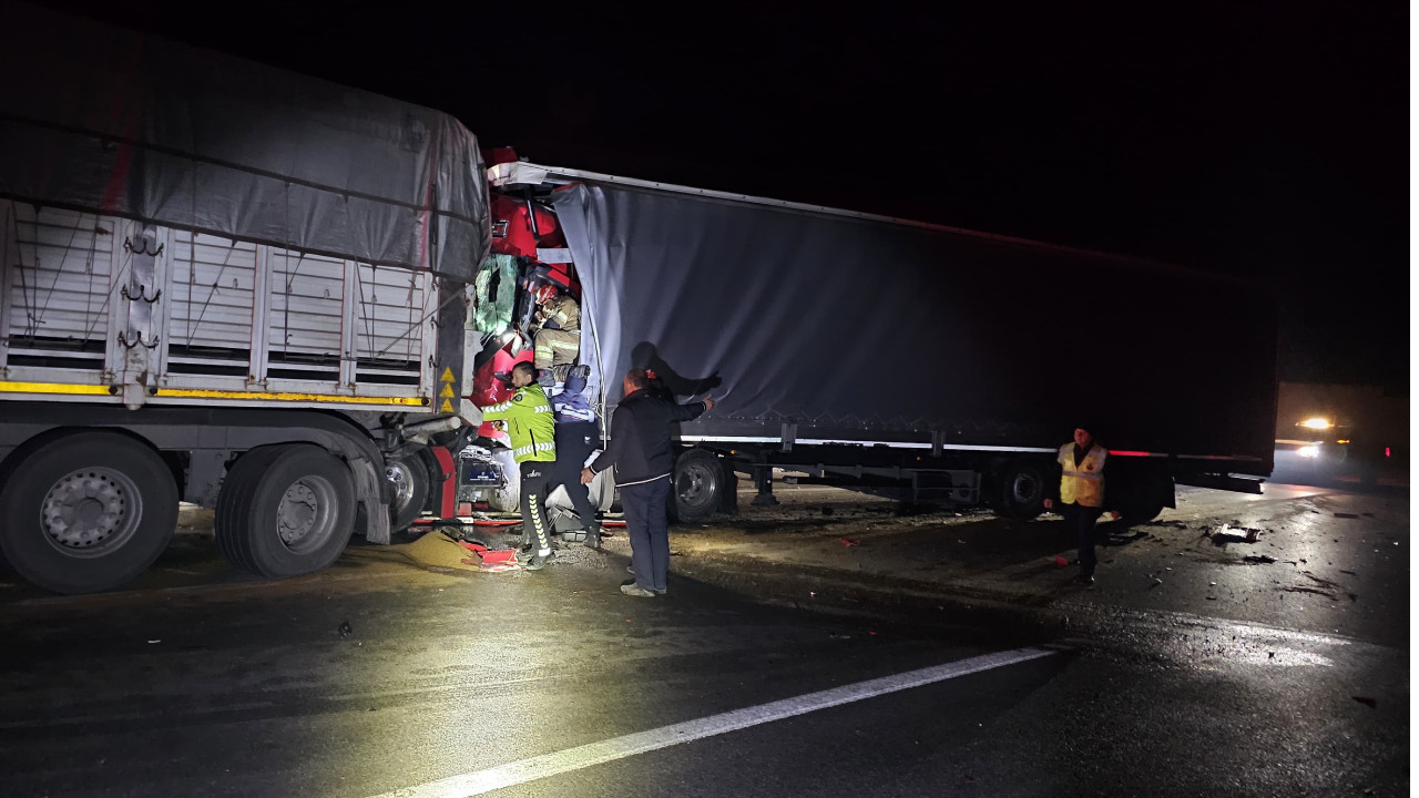 TIR'a arkadan çarpan sürücü hayatını kaybetti