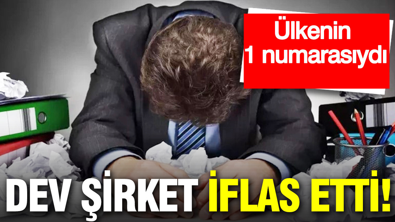 Ülkenin 1 numarasıydı: Köklü şirket iflas etti