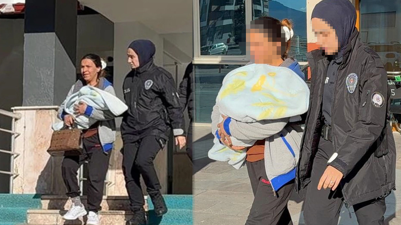 Bir aylık bebeğinin bezine uyuşturucu saklayan anne tutuklandı