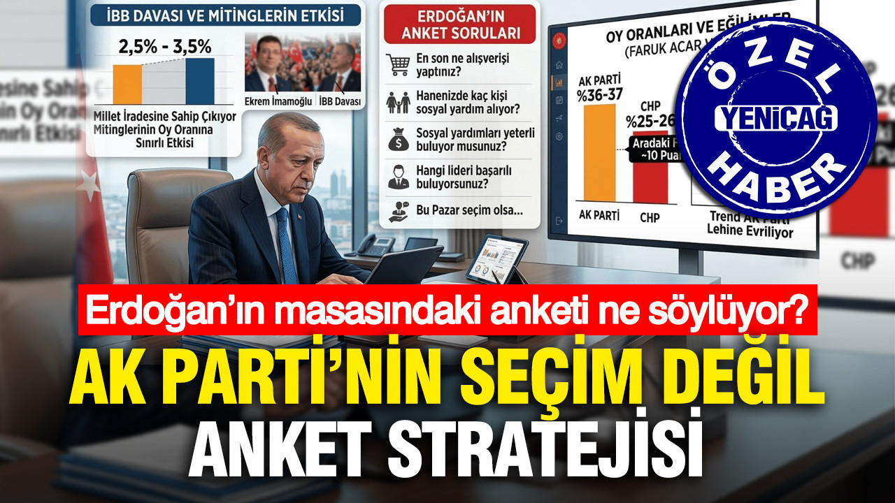 Erdoğan’ın masasındaki anketi ne söylüyor? AK Parti’nin seçim değil anket stratejisi