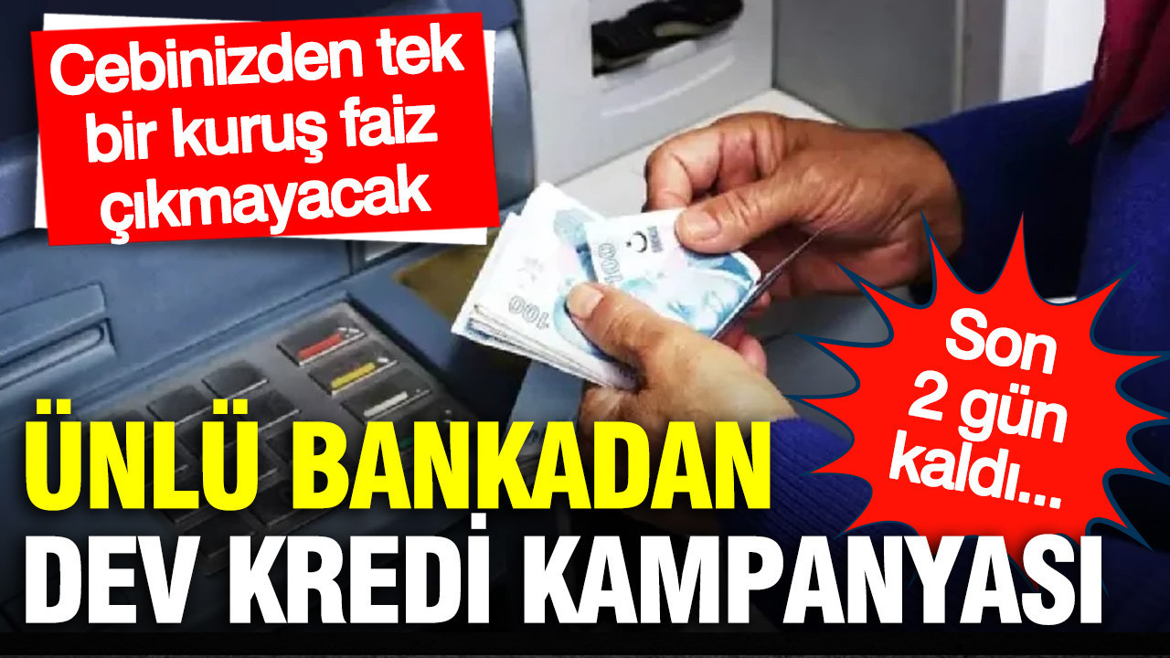 Garanti BBVA’dan dev kredi kampanyası: 75 bin TL fırsatı... Cebinizden tek bir kuruş faiz çıkmayacak