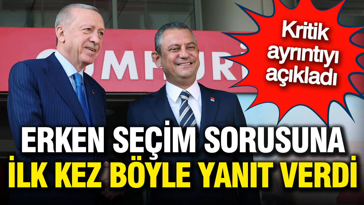 Özgür Özel'den şaşırtan 'erken seçim' açıklaması: Beklemiyorum