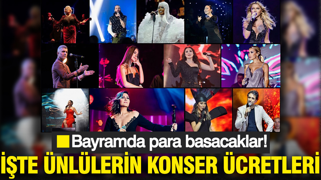 Bayramda servetlerine servet katacaklar: Ünlülerin konser başına aldığı milyonlar dudak uçuklattı