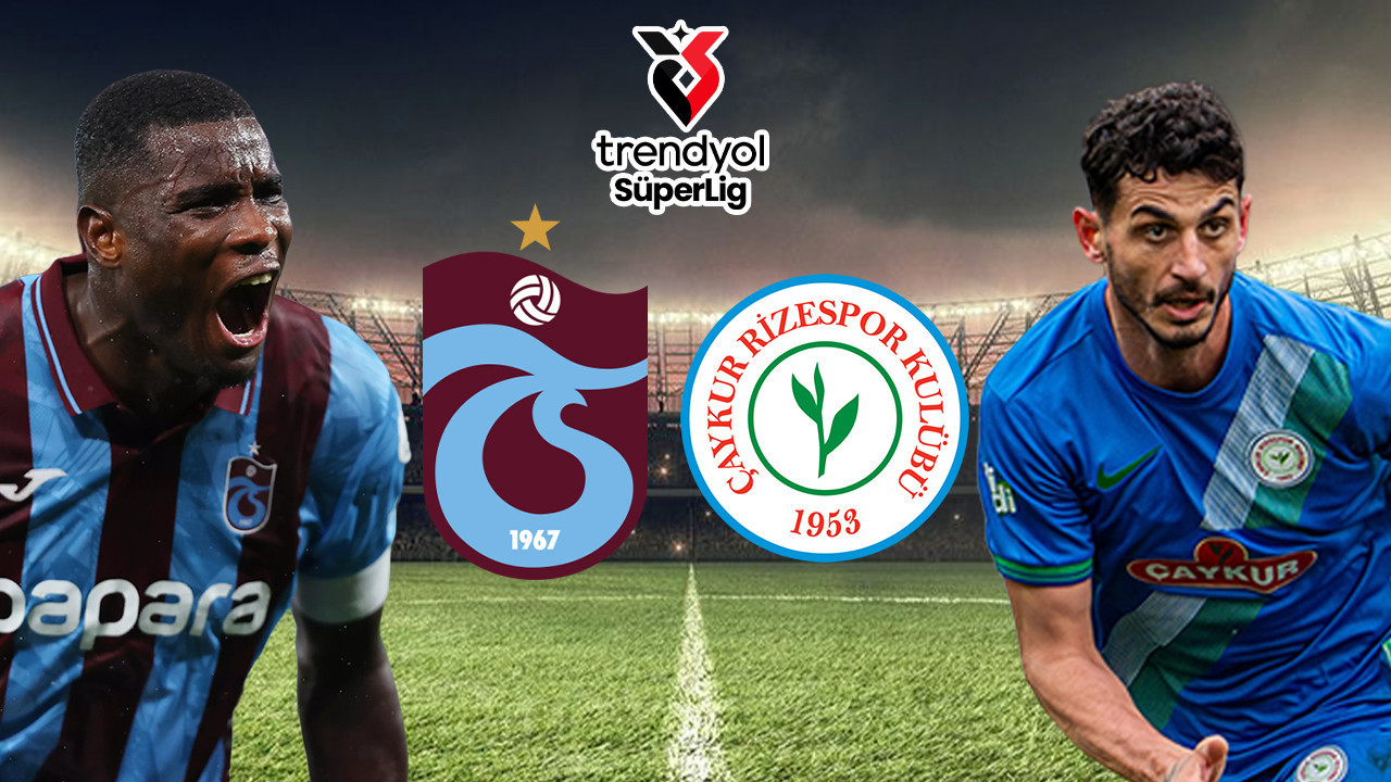 Trabzonspor-Rizespor maçının ilk 11’leri belli oldu