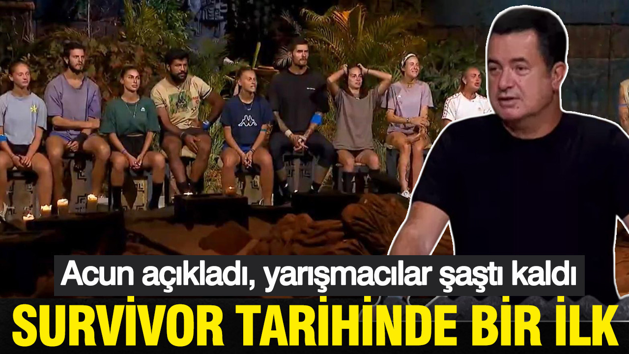 Acun ılıcalı açıkladı, yarışmacılar donup kaldı "Survivor tarihinde bir ilki yapıyoruz''