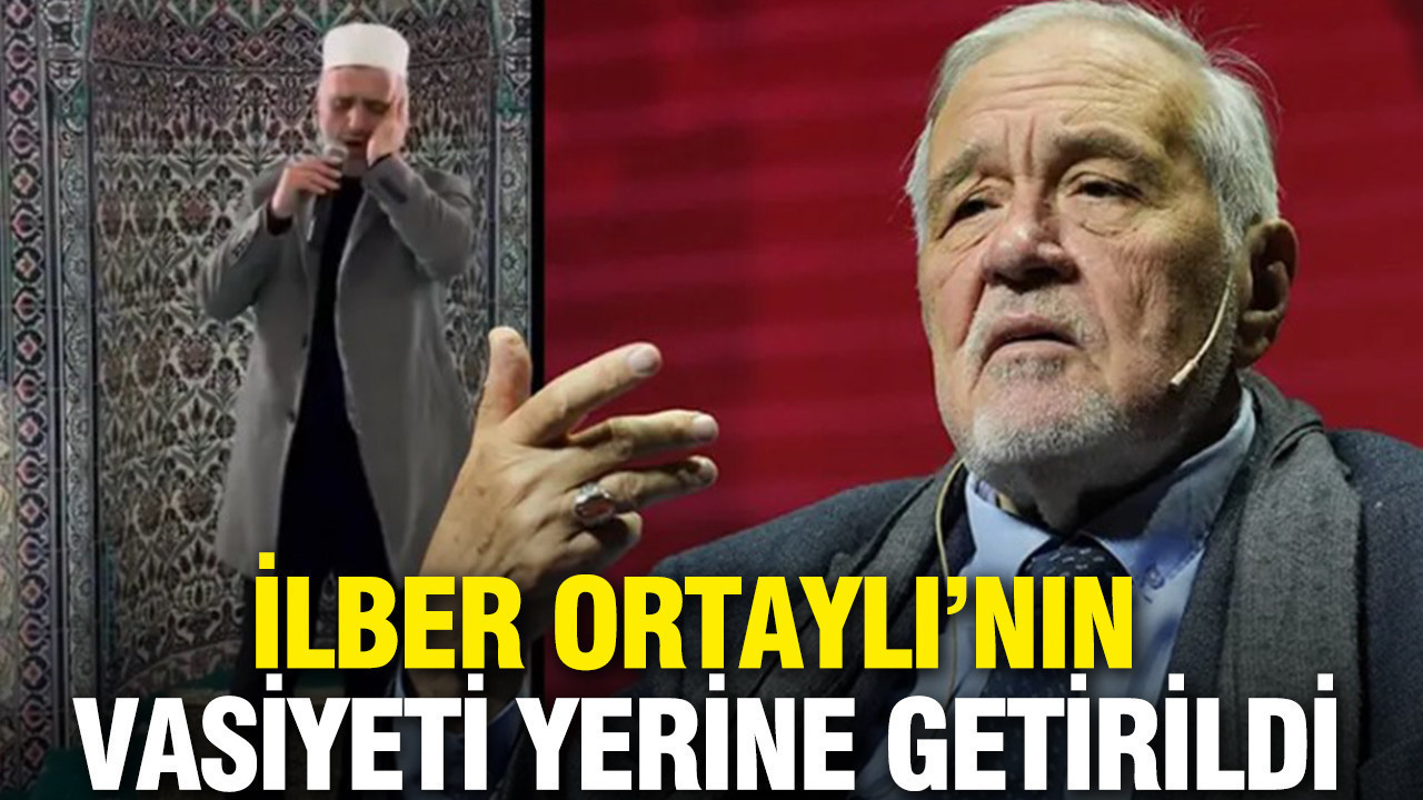 İlber Ortaylı'nın yıllar önceki vasiyeti yerine getirildi: Selasını sesinden etkilendiği imam verdi