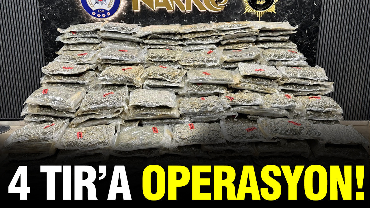 İstanbul'da 4 TIR'da uyuşturucu ele geçirildi