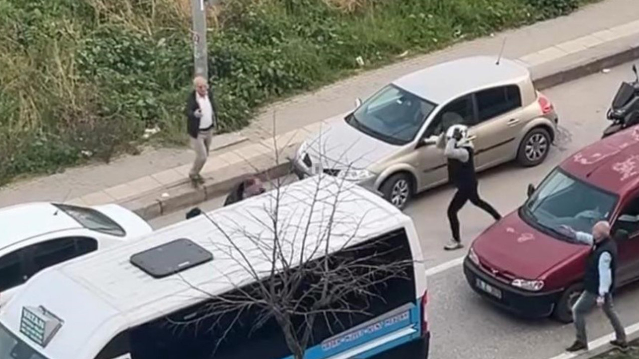 Trafikte coplu kavga