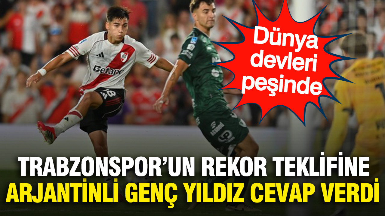 Trabzonspor'un rekor teklifine Arjantinli genç yıldızdan cevap geldi