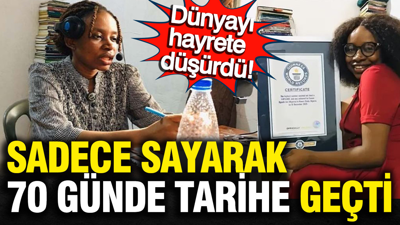 Tüm dünya onu konuşuyor: 70 gün boyunca sayı saydı, rekor tarihe geçti