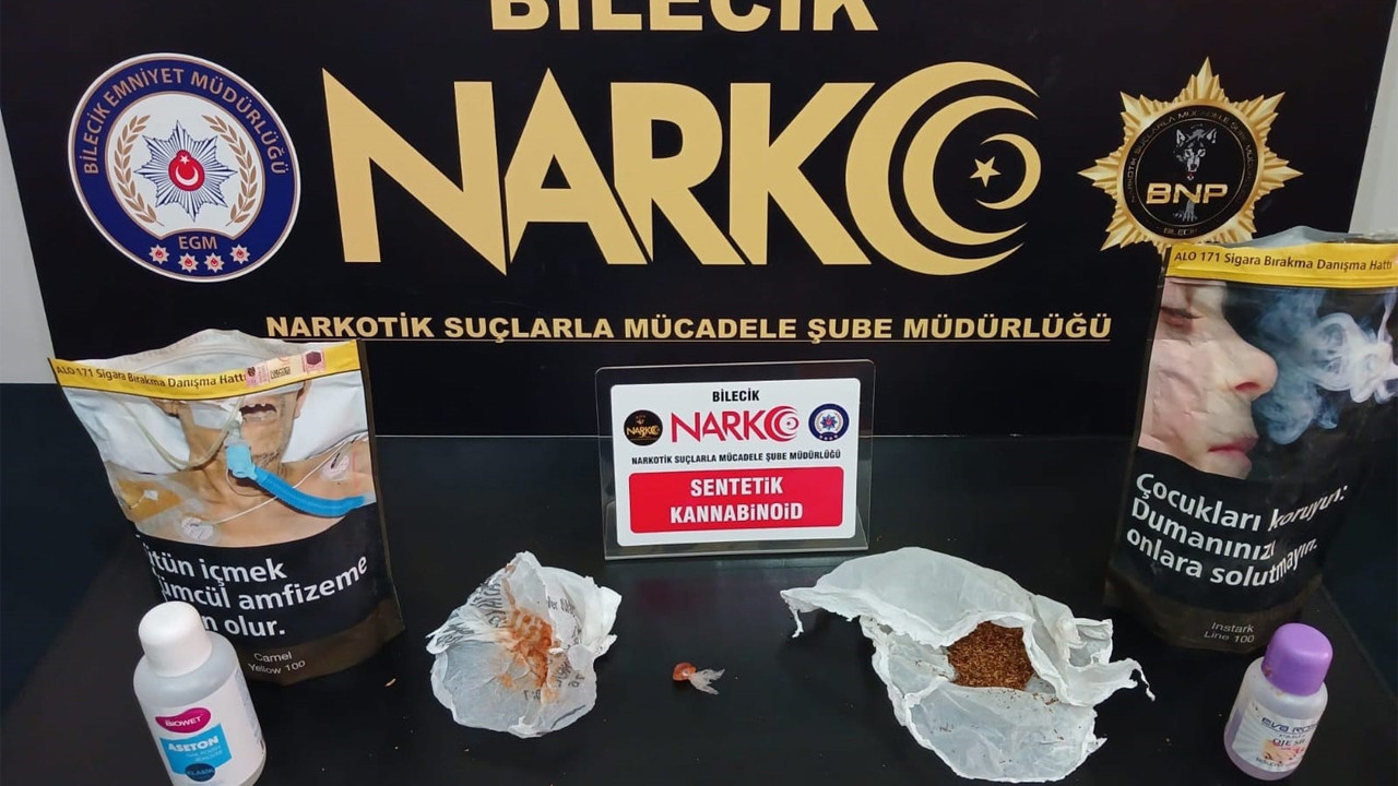 Bilecik'te uyuşturucu, uyuşturucu ham maddesi ve aseton ele geçirildi