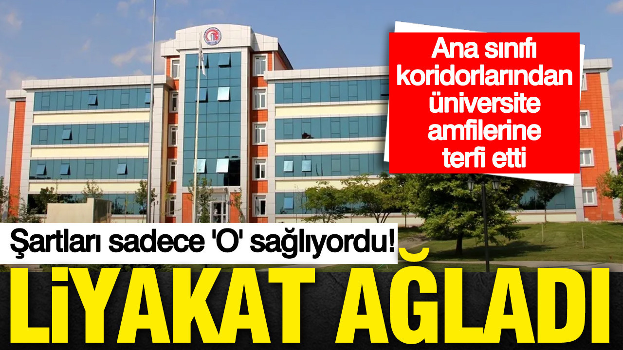 Çanakkale Onsekiz Mart Üniversitesi'nde liyakat ağladı: Ana sınıfından amfilere terfi etti