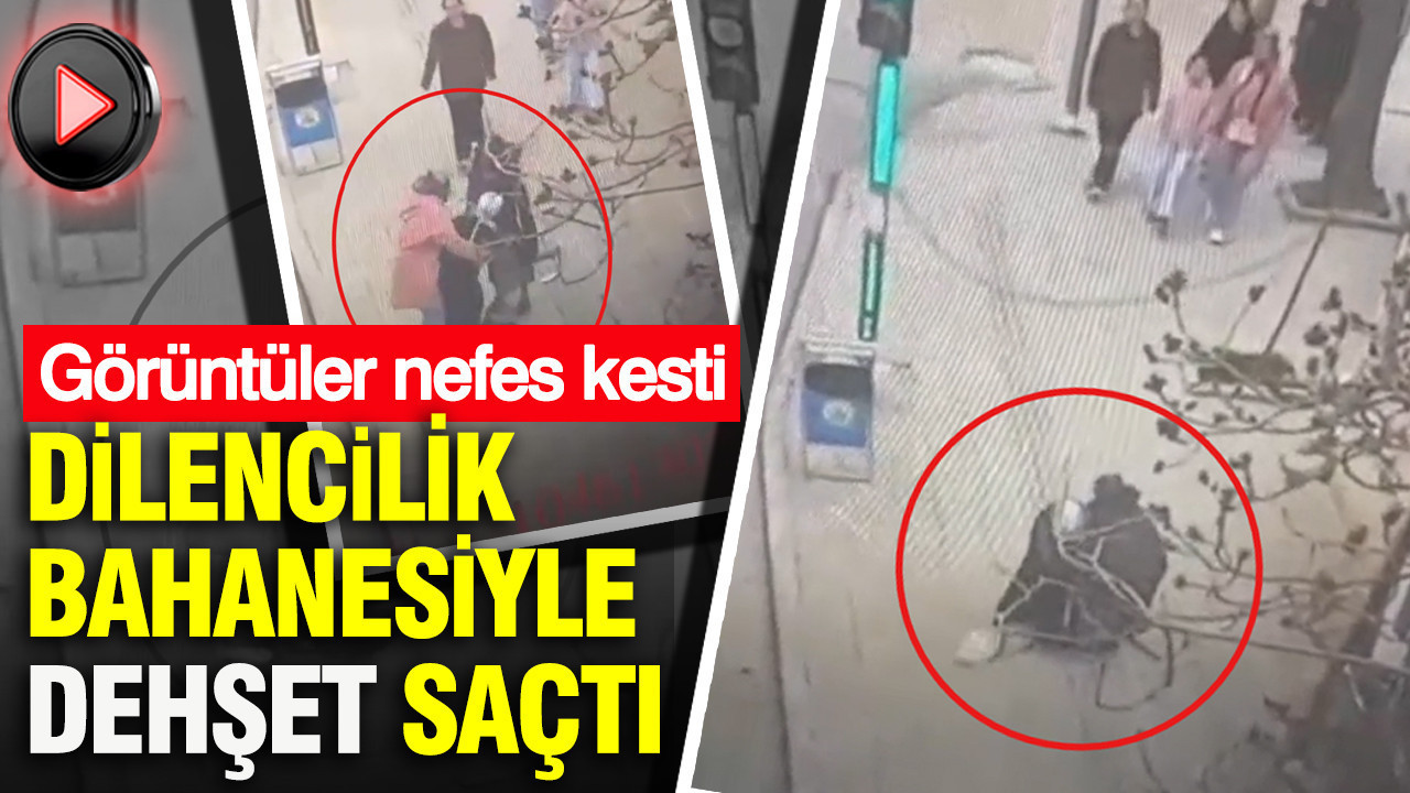 Dilencilik bahanesiyle dehşet saçtı: Görüntüler nefes kesti: Kırıkkale'de akılalmaz gasp