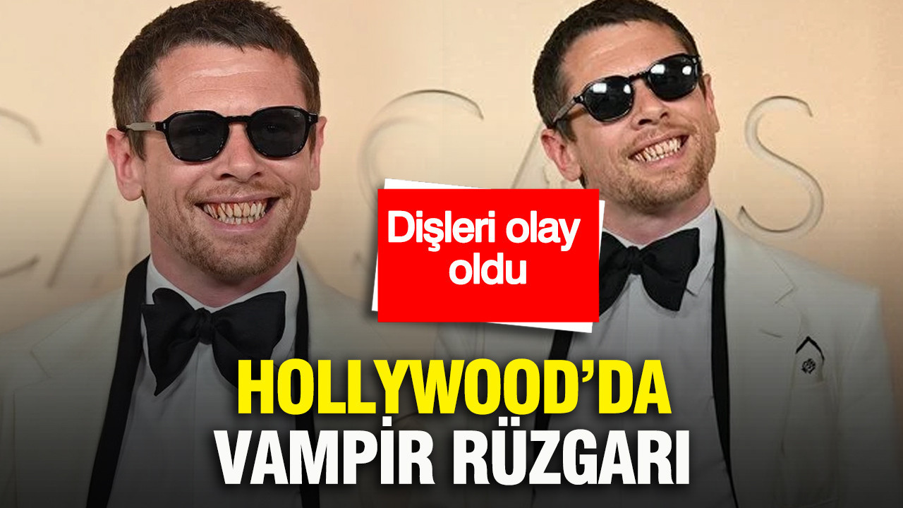 Hollywood’da vampir rüzgarı: Oscar gecesinde Jack O’Connell’ın dişleri dikkat çekti