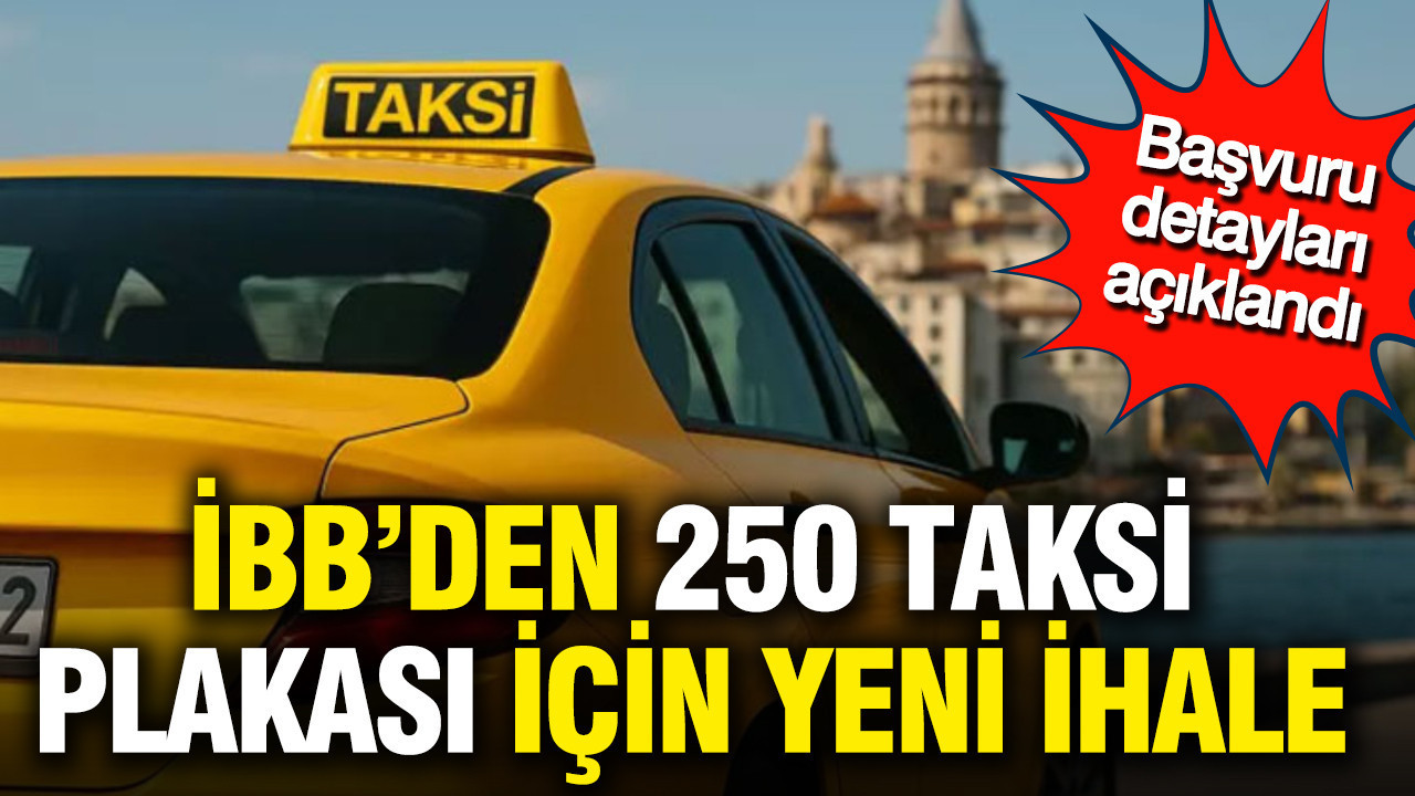 İBB'den 250 taksi plakası için yeni ihale: Başvuru detayları açıklandı