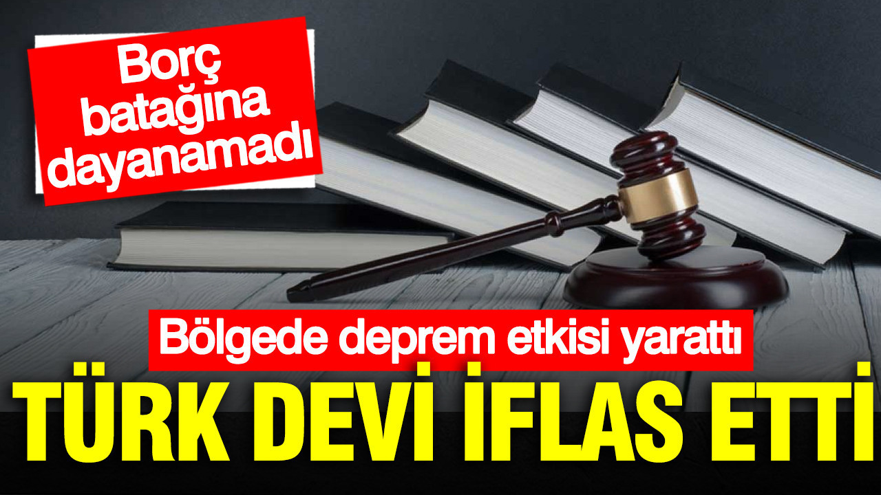 Türk enerji firması iflas etti: Borç batağına dayanamadı