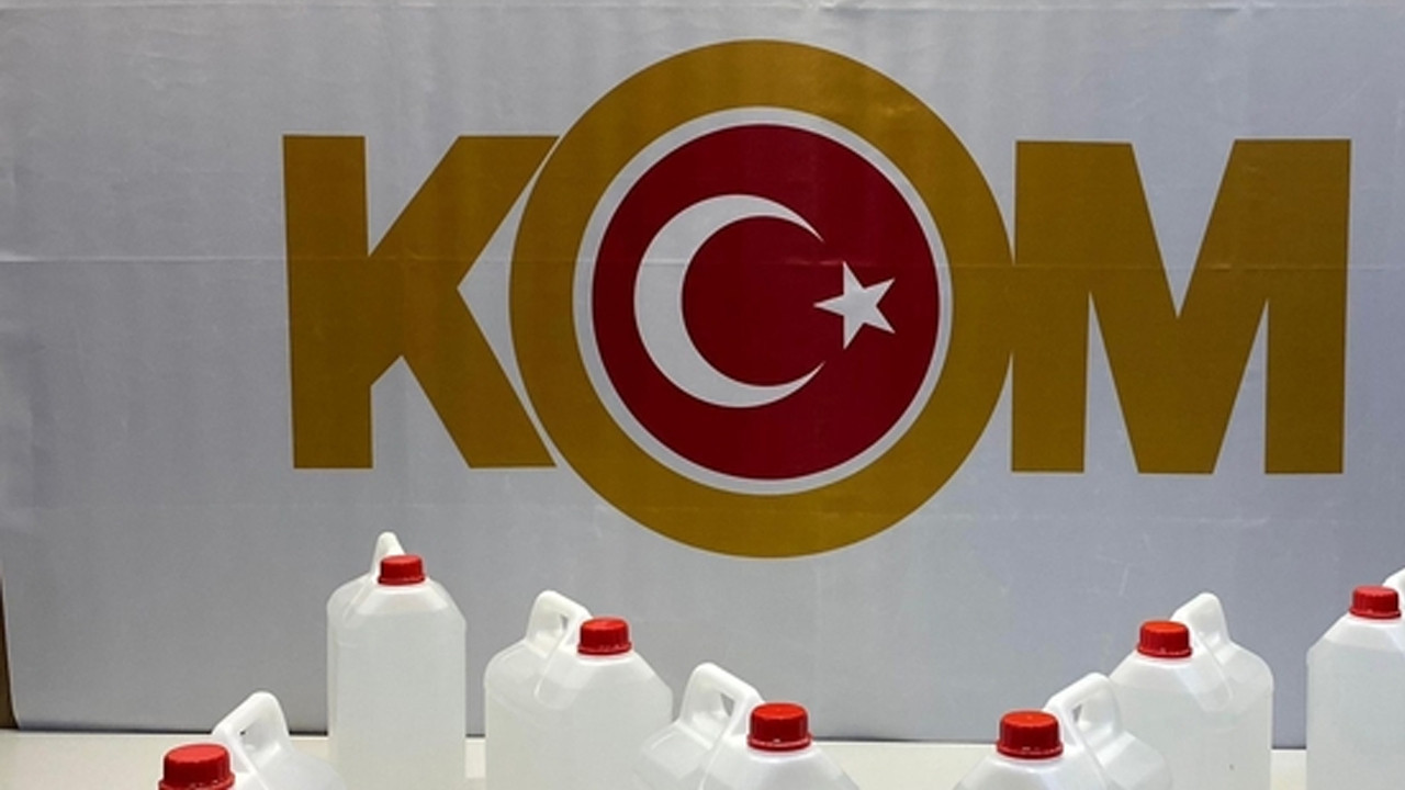 Samsun’da 40 litre kaçak etil alkol ele geçirildi