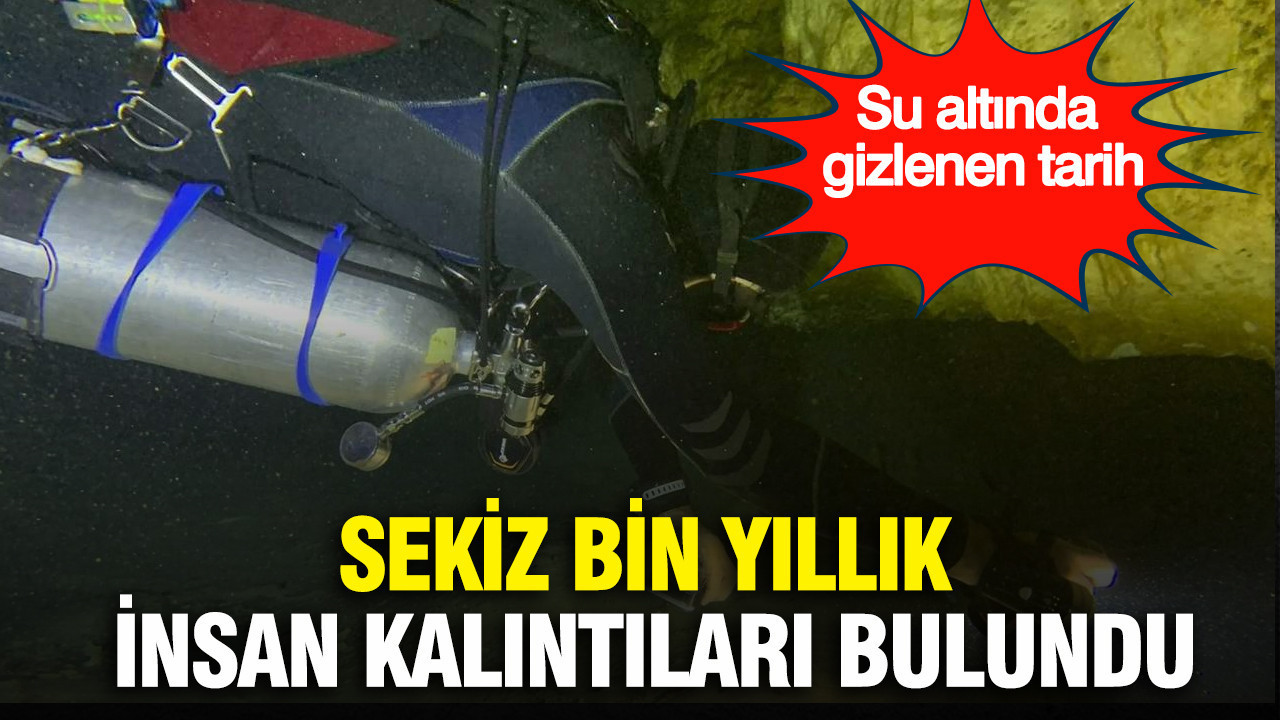Su altında gizlenen tarih: Sekiz bin yıllık insan kalıntıları bulundu