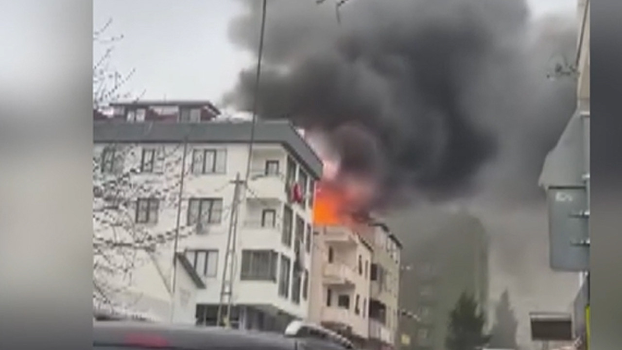 Sultanbeyli'de korku dolu dakikalar: Çatılar alev alev yandı