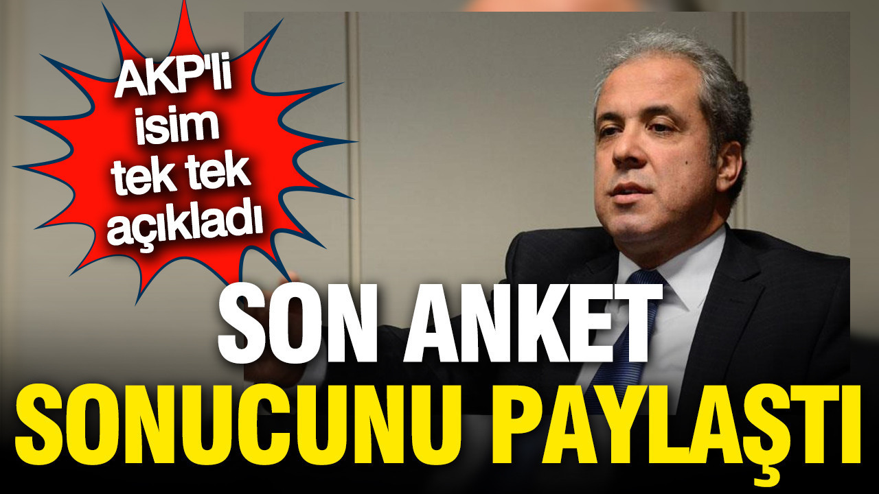 AKP'li Şamil Tayyar son anketi paylaştı; CHP ve AKP'de kritik fark